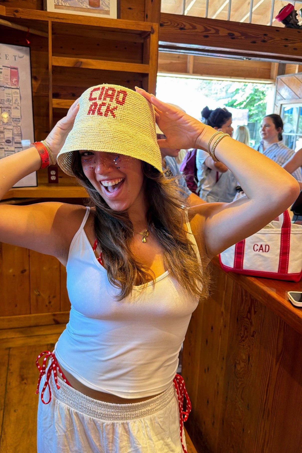 Ciao Nantucket Bucket Hat | Red